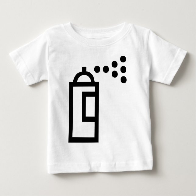 T-shirt Pour Bébé Icône Can Spray (Devant)