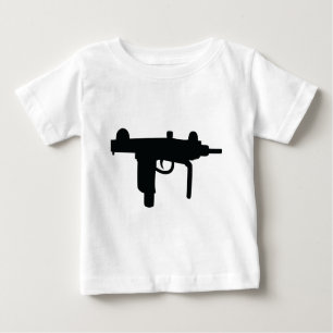 T-shirt Pour Bébé Icône d'arme à feu Uzi