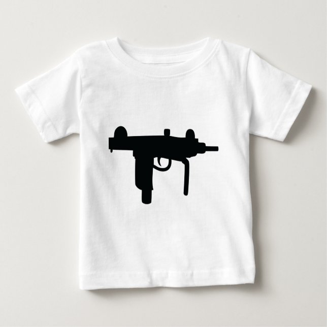 T-shirt Pour Bébé Icône d'arme à feu Uzi (Devant)