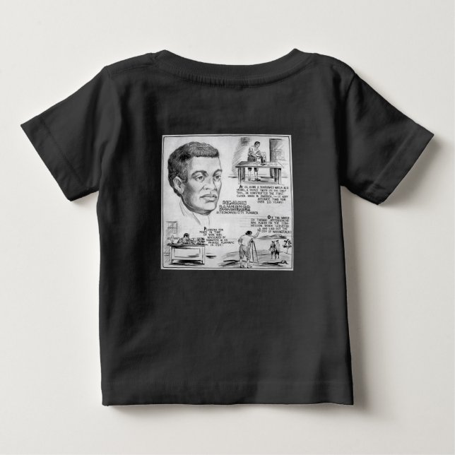 T-shirt Pour Bébé Icône de l'histoire noire : Benjamin Banneker, Sci (Dos)