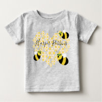 Icône de miel jaune mignon Coeur Miel Abeille Bébé