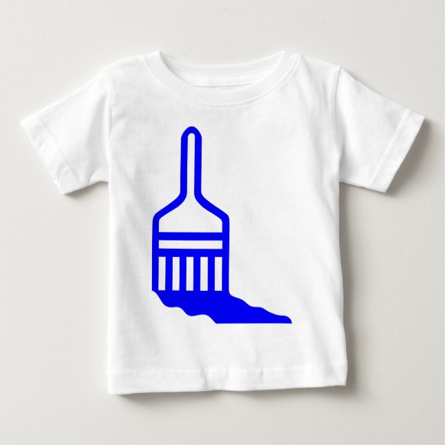 T-shirt Pour Bébé Icône Peinture (Devant)