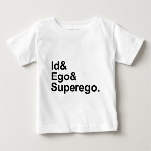 T-shirt Pour Bébé Id Ego Superego Trois parties du psychisme
