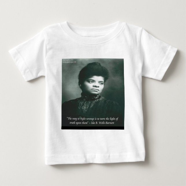 T-shirt Pour Bébé Ida B Wells & Truth Citation (Devant)