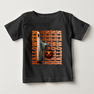 T-shirt Pour Bébé Idées de cadeaux de typographie Halloween fantôme