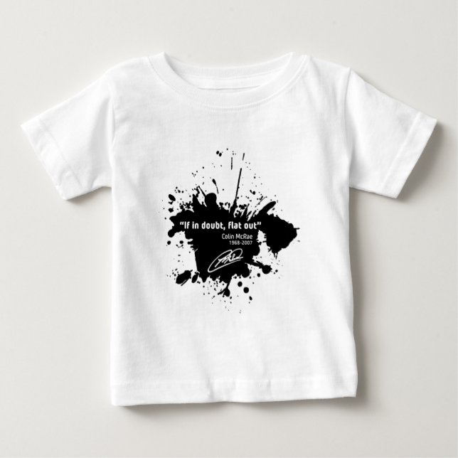 T-shirt Pour Bébé If in doubt, flat out (Devant)