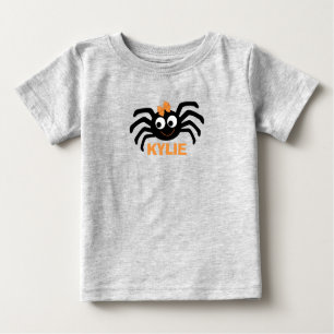 T-shirt Pour Bébé Ihalloween Web de l'araignée mûre personnalisé