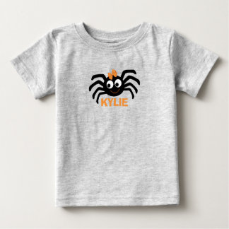 T-shirt Pour Bébé Ihalloween Web de l'araignée mûre personnalisé