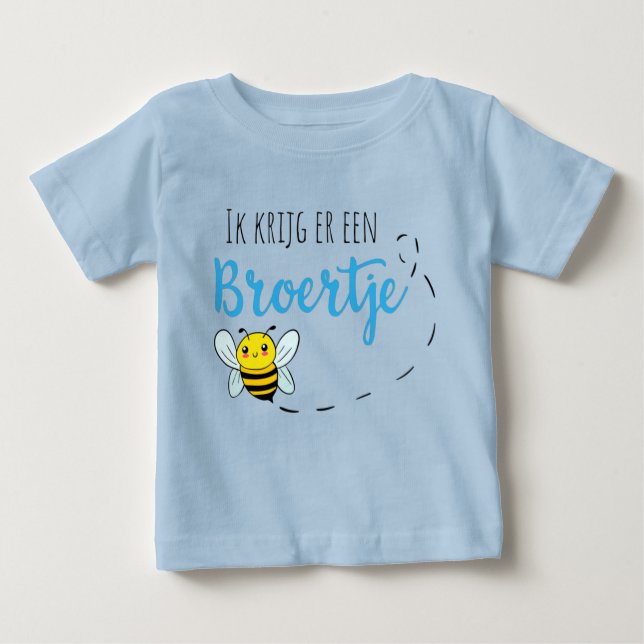 T-shirt Pour Bébé Ik krijg er een broertje bij (Devant)