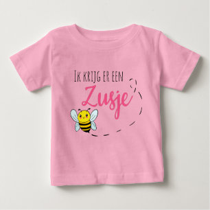 T-shirt Pour Bébé Ik krijg er een zusje bij