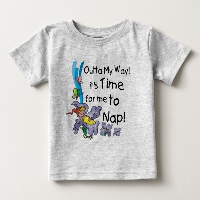 T-shirt Pour Bébé Il est temps de faire une sieste (Devant)