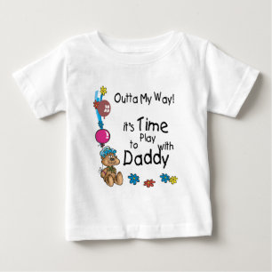 T-shirt Pour Bébé Il est temps de jouer avec Daddy2