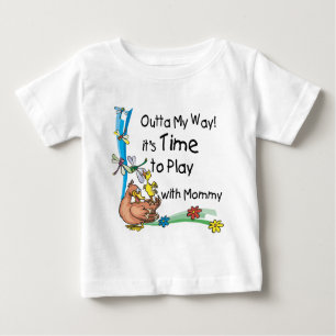 T-shirt Pour Bébé Il est temps de jouer avec maman