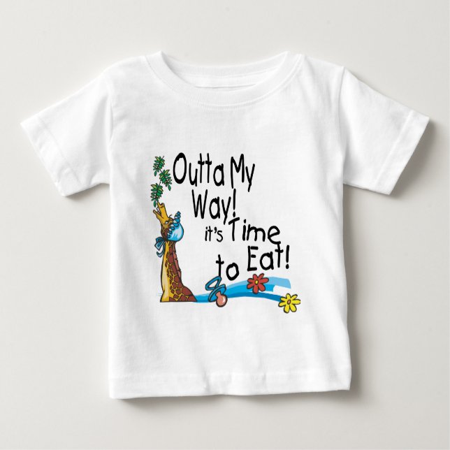 T-shirt Pour Bébé Il est temps de manger 2 (Devant)