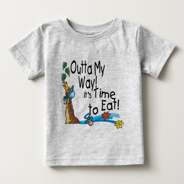 T-shirt Pour Bébé Il est temps de manger 2 (Devant)