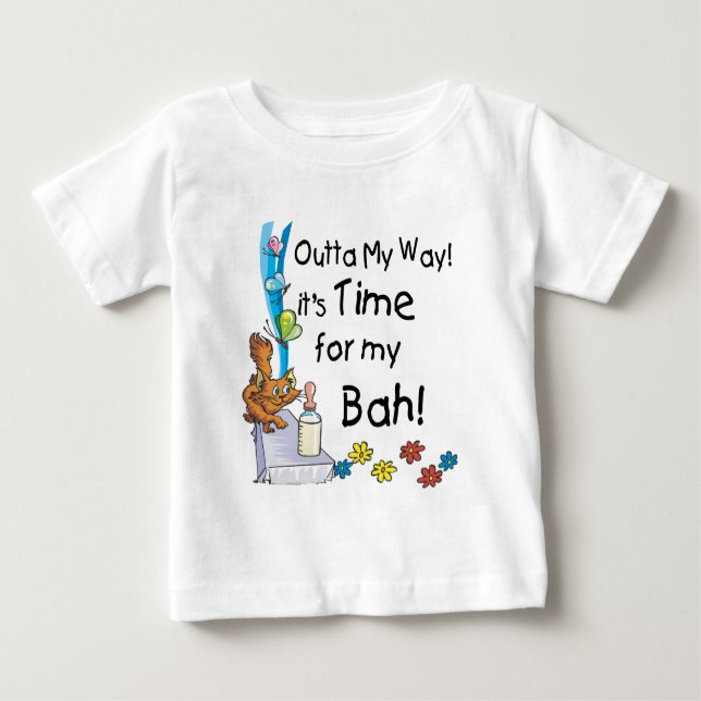 T-shirt Pour Bébé Il est temps pour My Bah (Devant)
