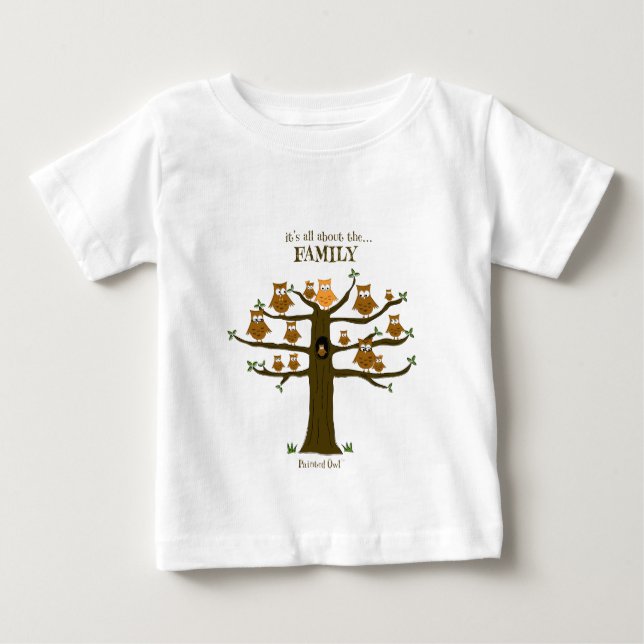 T-shirt Pour Bébé Il est tout au sujet de la famille (Devant)