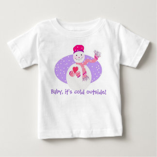 T-shirt Pour Bébé Il fait froid dehors !