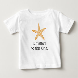 T-shirt Pour Bébé Il importe à cette une étoile de mer
