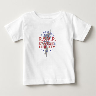 T-shirt Pour Bébé Il ne dit pas RSVP sur la statue de la liberté