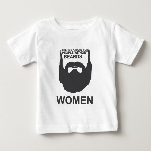 T-shirt Pour Bébé Il y a un nom pour des personnes sans barbes… (Devant)
