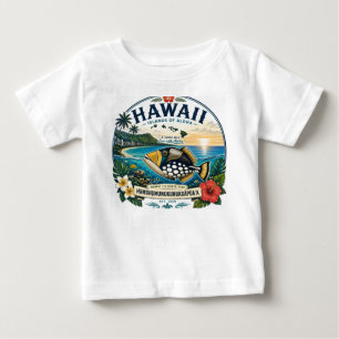 T-shirt Pour Bébé Îles Hawaï