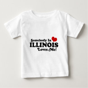 T-SHIRT POUR BÉBÉ ILLINOIS