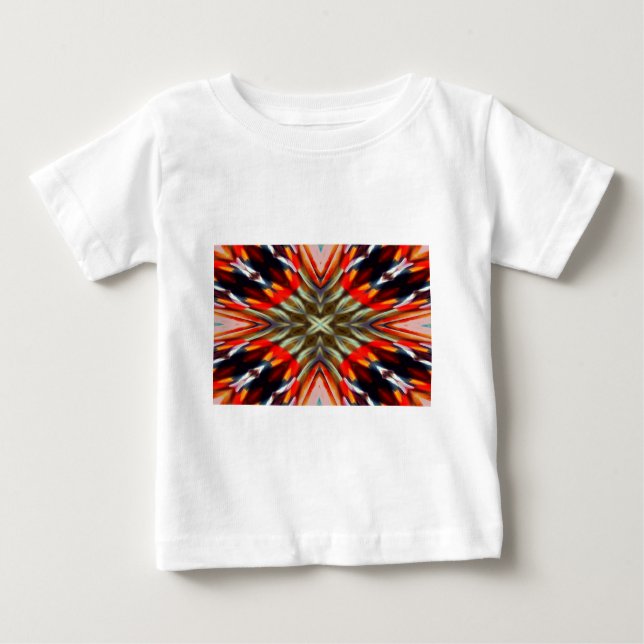 T-shirt Pour Bébé Illusion psychédélique Abstraite (Devant)