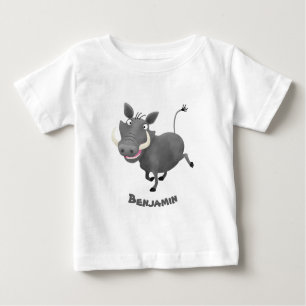 T-shirt Pour Bébé Illustration amusante d'un cochon de phacochère af