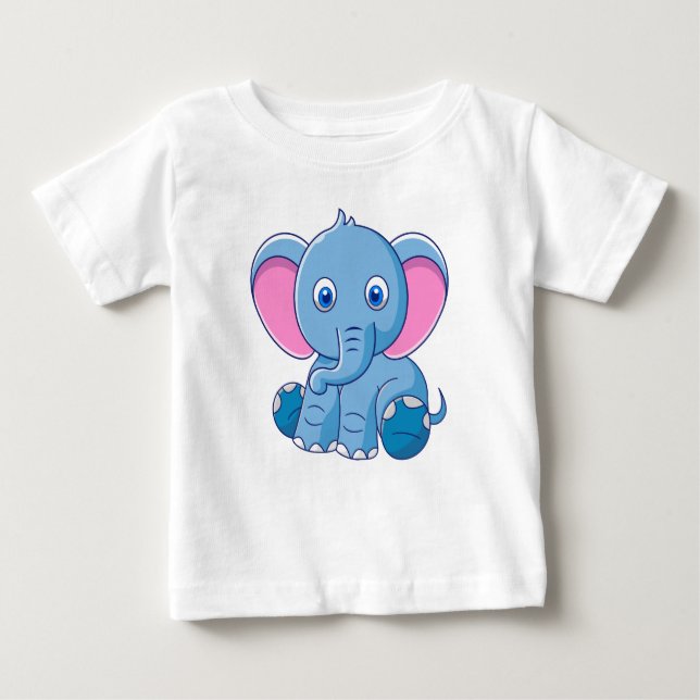 T-shirt Pour Bébé Illustration animalière (Devant)