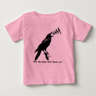 T-shirt Pour Bébé Illustration Black Crow - Style gothique Art Desig