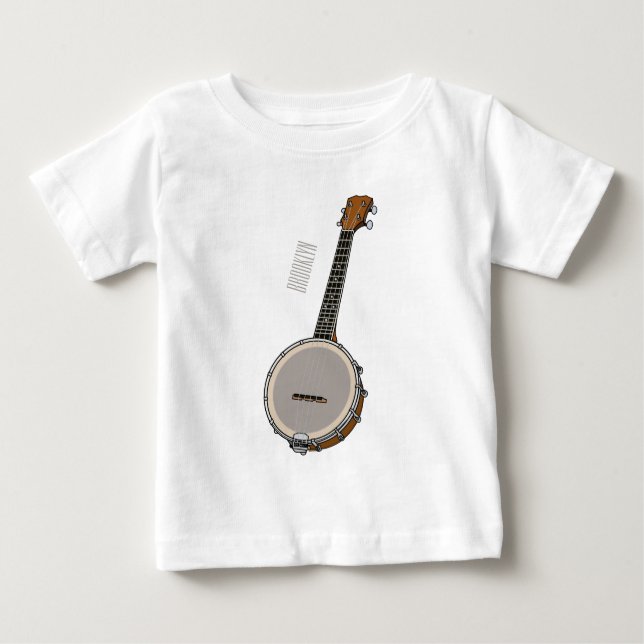 T-shirt Pour Bébé Illustration de Banjo (Devant)