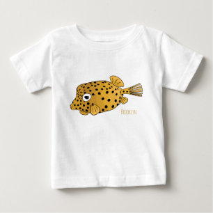 T-shirt Pour Bébé Illustration de boxfish jaune