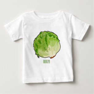 T-shirt Pour Bébé Illustration de caricature de laitue