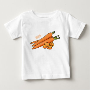 T-shirt Pour Bébé Illustration de carotte