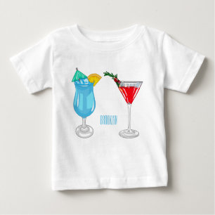 T-shirt Pour Bébé Illustration de cocktail