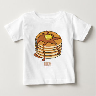 T-shirt Pour Bébé Illustration de dessin animé de Pancake