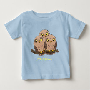T-shirt Pour Bébé Illustration de dessin animé d'un trio de bébés hi