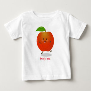 T-shirt Pour Bébé Illustration de dessin animé sur la pomme de danse