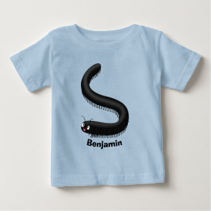 T-shirt Pour Bébé Illustration de dessin mignon millipede