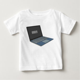 T-shirt Pour Bébé Illustration de dessin sur ordinateur portable