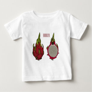 T-shirt Pour Bébé Illustration de dragon fruit