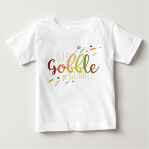 T-shirt Pour Bébé Illustration de Gobble Gobble de Thanksgiving