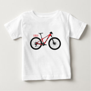 T-shirt Pour Bébé Illustration de la bande dessinée de vélo