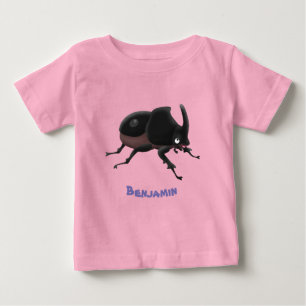 T-shirt Pour Bébé Illustration de la caricature du dendroctone du rh