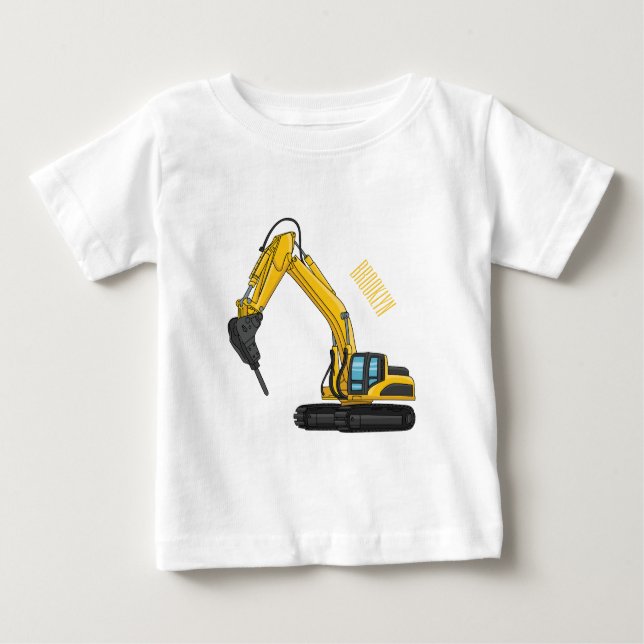 T-shirt Pour Bébé Illustration de la pelle de rupture (Devant)