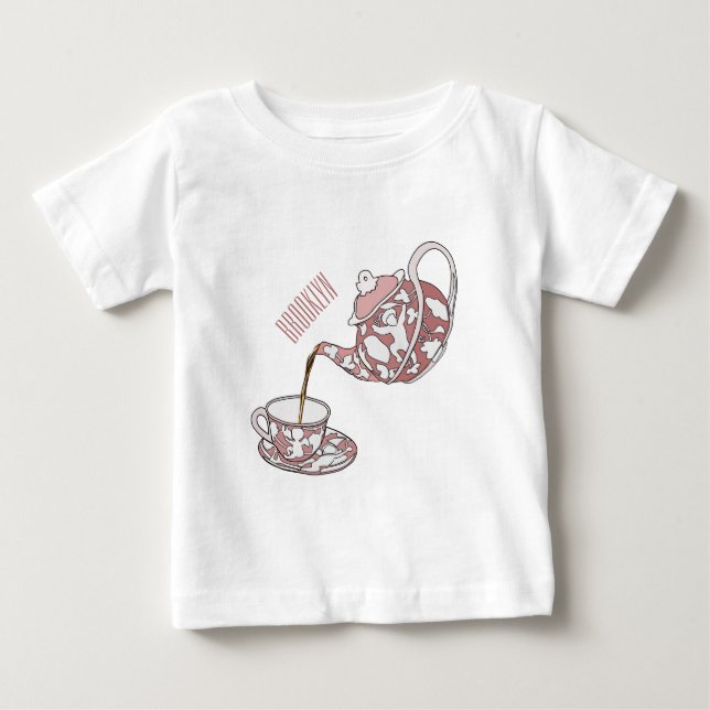 T-shirt Pour Bébé Illustration de la série Teacup (Devant)