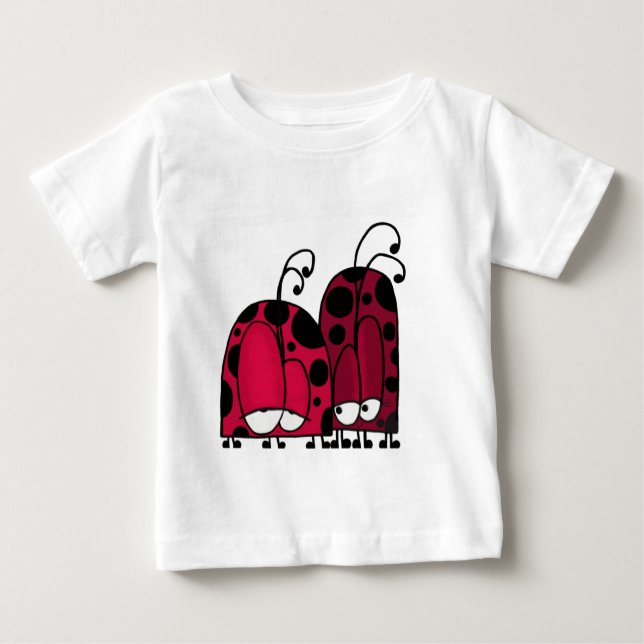 T-shirt Pour Bébé Illustration de Ladybug d'amour non demandé (Devant)
