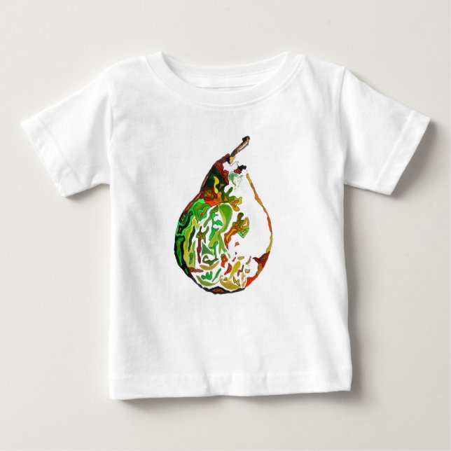 T-shirt Pour Bébé Illustration de l'aquarelle pop art aux fruits à p (Devant)