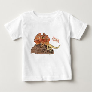 T-shirt Pour Bébé Illustration de lézard à col frisé